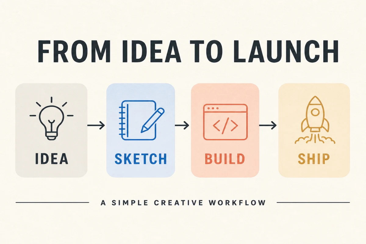 创意工作流信息图